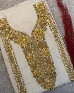 لباس نيمه آماده كتان-نخ