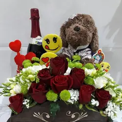 باکس گل باشکلات و عروسک 19