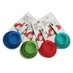 پیمانه 4 عددی دسته استیل