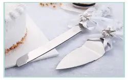 کارد و کفگیر سرو کیک سفید