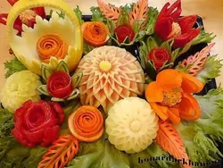 مغار گل و برگ میوه آرایی