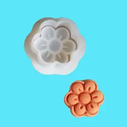 کاتر شیرینی نخودی طرح گل