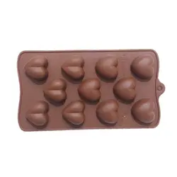 قالب سیلیکون شکلات قلب تپل