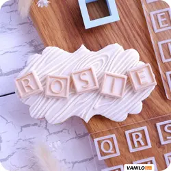 3 عدد استامپ حروف و کاتر مربع