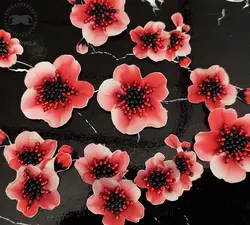 گل جواهردوزی تزیینی لباس، طرح جدید و بهاری- کد F04 - وایو