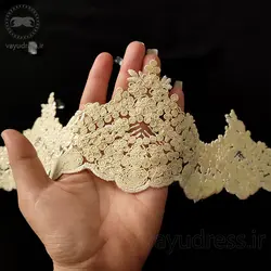 قیمت و خرید نوار دانتل و گیپور مجلسی پهن کد S04 - وایو