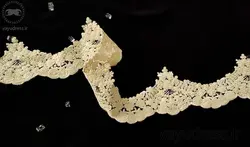 قیمت و خرید نوار دانتل و گیپور مجلسی پهن کد S04 - وایو