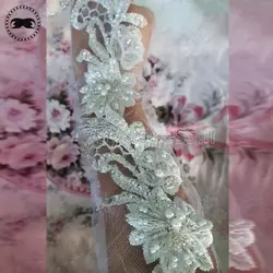خرید جفتی اپلیکه لباس عروس و مانتو مجلسی کدA01b4- سفارش انواع اپلیکه - فروشگاه وایو