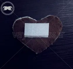 اپلیکه لباس طرح قلب درخشان - خرید ارزان اپلیکه و خرجکار لباس - فروشگاه وایو