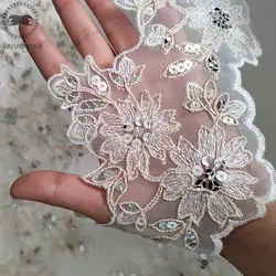 نوار حاشیه دانتل سفید کد S08 - خرید نوار تزیینی - وایو