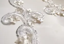 جفت پنل عروس کار شده و گلدار طرح بهار - وایو