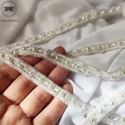 نوار تزیینی عروس ، ظریف و کار شده کد S09 - وایو