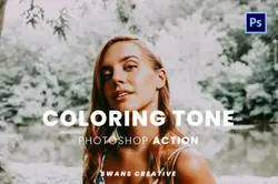 اکشن فتوشاپ تم رنگی Coloring Tone Photoshop Action • مخزن ودره