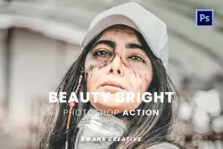 دانلود اکشن فتوشاپ افکت روشن Beauty Bright • مخزن ودره