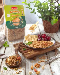 گرانولا آجیلی پاکتی 650گرمی