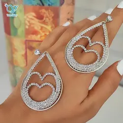 گوشواره طرح جواهر پر نگین