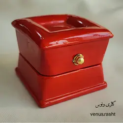 جعبه انگشتری پلیستر قرمز