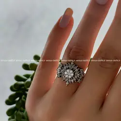 انگشتر نقره زنانه طرح  جواهر پرنگین