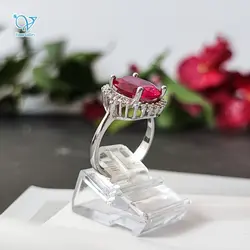 انگشتر نقره زنانه سنگ صورتی نگین برلیان اتمی
