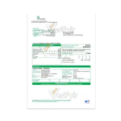 دانلود فایل قبض برق ایتالیا لایه باز پروف آدرس