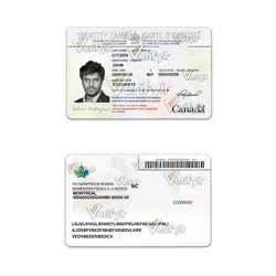 فایل لایه باز کارت ملی کانادا کارت شناسایی