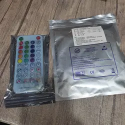 ریسه نواری برنامه پذیر مولتی کالر (RGB) تراکم 60 12ولتی حلقه 5 متری + ریموت کنترل sp611 حساس به صدا