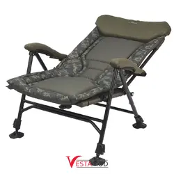 صندلی مسافرتی تاشو پشت دار ضد آب مدل Camo green