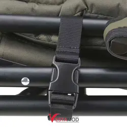 صندلی مسافرتی تاشو پشت دار ضد آب مدل Camo green