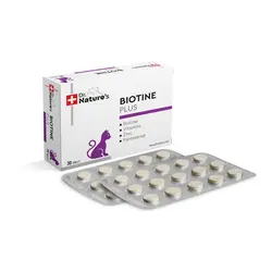 قرص بیوتین پلاس درمان ریزش مو گربه دکتر ناتورز Dr. Nature’s Biotin