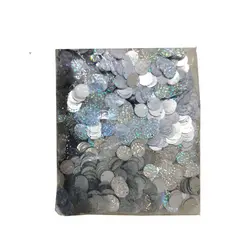 پولک  سکه ای نیم سانتیمتری اکریلی نقره ای