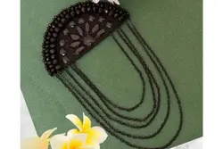 تکه دوزی سردوشی زنجیری مشکی