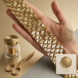 نوار پولکی هندی عرض 2 سانتیمتر
