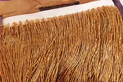 نوار ریشه ملیله بلند طلایی 15 سانتی