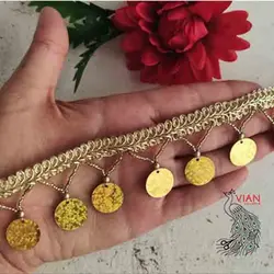 نوار هفتی پولکی طلایی