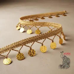 نوار هفتی پولکی طلایی