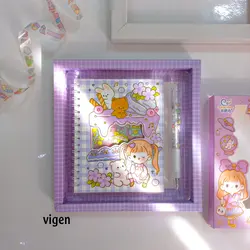 پک دفترچه استیکری و کاتر