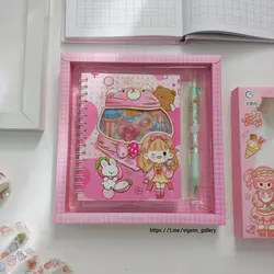 پک دفترچه استیکری و کاتر انیمه