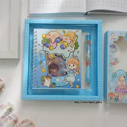 پک دفترچه استیکری و کاتر انیمه