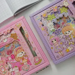 پک دفترچه استیکری و کاتر انیمه