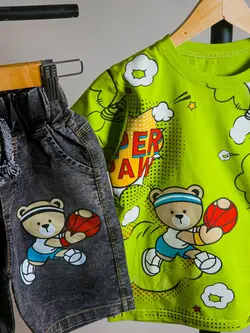 تیشرت شلوارک مدل خرس بسکتبال