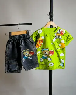 تیشرت شلوارک مدل خرس بسکتبال