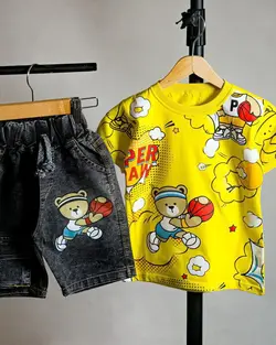 تیشرت شلوارک مدل خرس بسکتبال