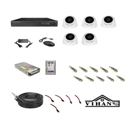 پکیج دوربین مدار بسته برایتون لایت با 5 عدد دوربین دام _ لایت LIGHT