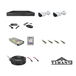 پکیج دوربین مدار بسته لایت با 2 عدد دوربین بالت _ لایت LIGHT