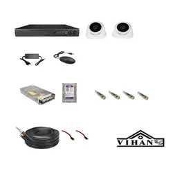 پکیج دوربین مدار بسته لایت با 2 عدد دوربین دام _ لایت LIGHT