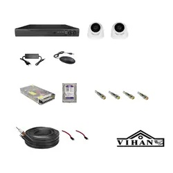 پکیج دوربین مدار بسته لایت با 2 عدد دوربین دام لایت LIGHT