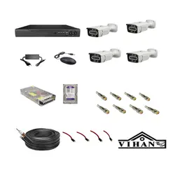 پکیج دوربین مدار بسته لایت با 4 عدد دوربین بالت وارم لایت _ لایت LIGHT