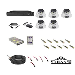 پکیج دوربین مدار بسته لایت با 5 عدد دوربین دام وارم لایت  _ لایت LIGHT