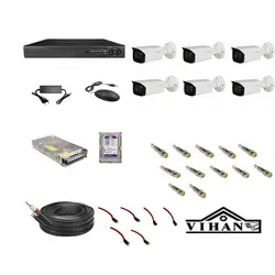 پکیج دوربین مدار بسته لایت با 6 عدد دوربین بالت _ لایت LIGHT