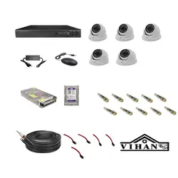 پکیج دوربین مدار بسته لایت با 5 عدد دوربین دام _ لایت LIGHT